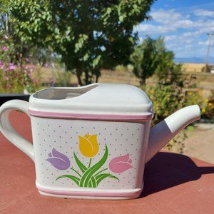 Vintage Springtime Teapot